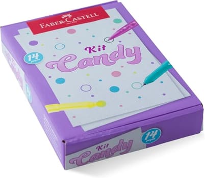 Kit Candy Faber-Castell Com Produtos Em Tons Pastel *EDIÇÃO LIMITADA*