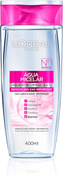 Água Micelar L'Oréal Paris Solução de Limpeza 5 em 1 400ml