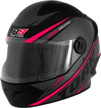 Pro Tork Capacete R8 Fosco Tamanho 56 Cinza/Rosa