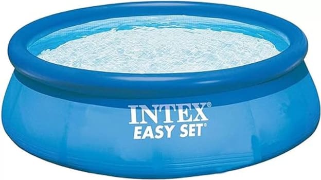 Piscina Inflável Redonda Intex De 2.44m X 0.76m 2419L Azul Caixa