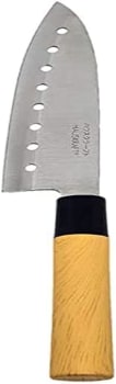 Faca Asia Santoku c Furo Inox