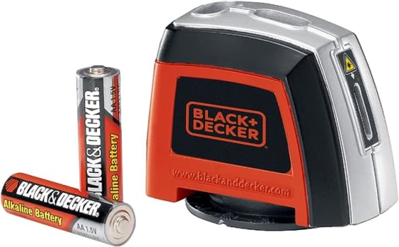 Nível a laser BLACK+DECKER BDL220S, autonivelante, pilhas AA incluídas, prateado/preto