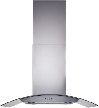 Coifa de Ilha Gourmet 180W, 90cm, Inox e vidro curvo, 110v, Cadence