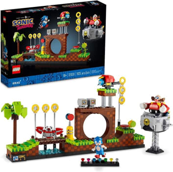 Brinquedo LEGO Ideas: Sonic the Hedgehog - Green Hill Zone 1125 Peças 21331