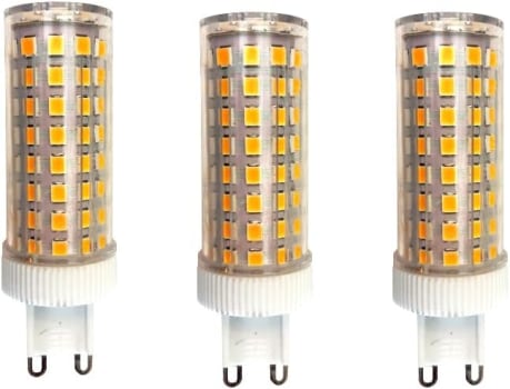 Kit 3 Lampada Led Halopim G9 15w 96 Leds Para Lustre Arandela (Branco Quente)