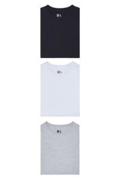 Kit 3 Camisetas Básicas Reserva - Camiseta Masculina - Magazine 