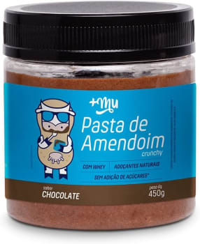 Mais Mu - Creme de Amendoim C/ Whey - 450g - Chocolate