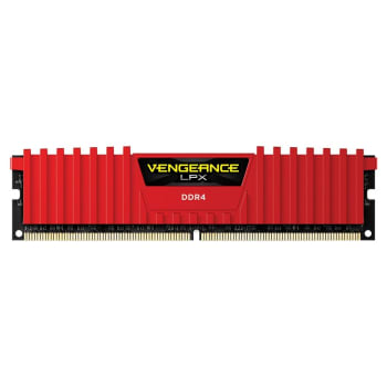 Memória Corsair Vengeance LPX 8GB 2400Mhz DDR4 C16 Red - CMK8GX4M1A2400C16R