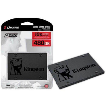 [Marketplace] SSD Kingston 2.5" 480GB A400 SATA III Leitura: 500MBs / Gravação: 450MBs - SA400S37/480G