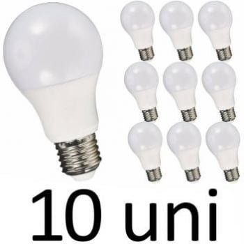 Kit 10 Lâmpada Led 12w Bulbo E27 Bivolt Casa Comércio Loja 