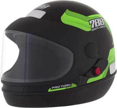 Capacete Sport Moto 788 58 Pro Tork Preto/Verde