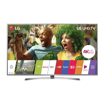 Smart TV LED 70" LG 70UJ6585 Ultra HD 4K 4 HDMI 2 USB Prata com Conversor Digital Integrado