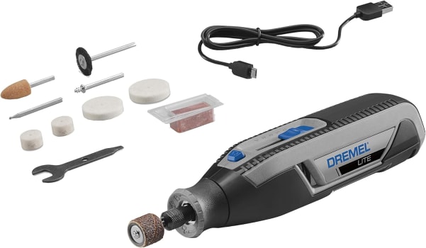 Dremel Lite Microrretífica a Bateria de Lítio de 4VMax com 10 acessórios