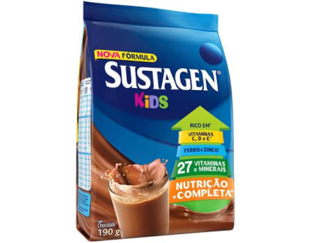 Complemento Alimentar Sustagen Kids Chocolate - Sachê 190g - Magazine Ofertaesperta