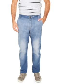 Calça Jeans Hering Slim Estonada Azul