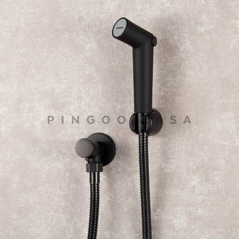 Pingoo.Casa, Ducha Higiênica para Banheiro, Metal, Fosco, Apa, Preto