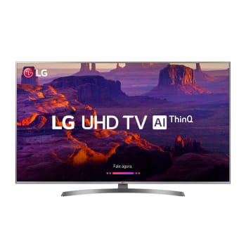 Smart TV LED 70" LG 70UK6540PSA Ultra HD 4k Wi-Fi Inteligência Artificial Prata Conversor Digital Integrado
