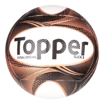 Bola Futsal Topper Slick II Exclusiva - Preto e Dourado