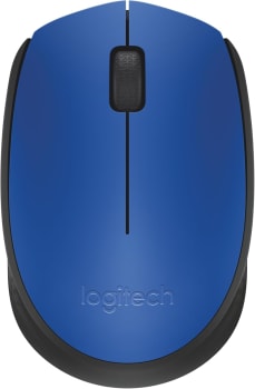 Mouse Sem Fio Logitech M170 Com Design Ambidestro Compacto, Conexão USB E Pilha Inclusa - Azul