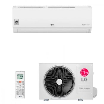 Ar Condicionado Split Inverter LG Hi Wall DUAL Compact 9000 BTUs Frio S4NQ09WA5AD - 220V - Magazine Ofertaesperta