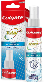 Colgate Spray Bucal Total 12 Spray Bucal Com Agentes Antibacterianos 60Ml