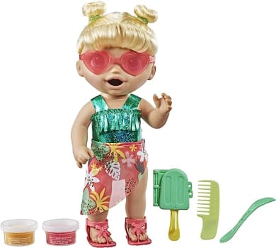 Boneca Baby Alive Bebê Dia na Praia Cabelos Loiros