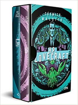 Box Cósmico maldito: Histórias ocultas de H.P. Lovecraft: (pôster + marcador + suplemento + 2 cartões-postais)