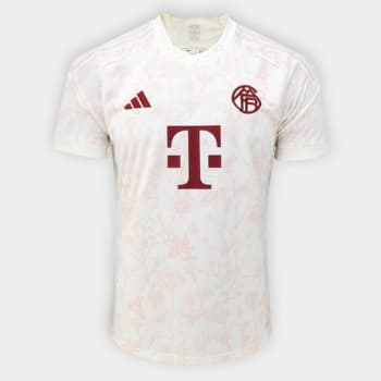 Camisa Bayern de Munique Third 23/24 s/n° Torcedor Adidas Masculina - Off White