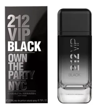 Carolina Herrera 212 VIP Black EDP 200ml para masculino