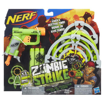 Lançador de Dardos Nerf Hasbro Zombie Strike com Alvos e Mira Removível