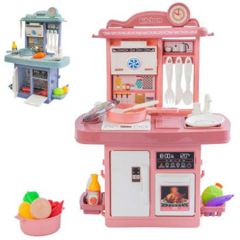 Kit Cozinha De Brinquedo Infantil Completa Solta Água E Som