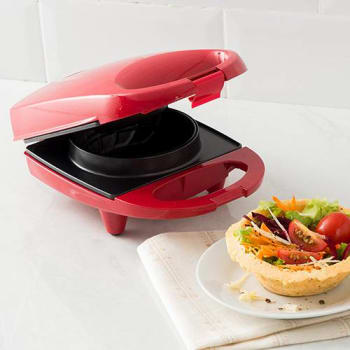 Máquina de Waffle Delli Bowl Cestinha Vermelha - Fun Kitchen (3 cores)