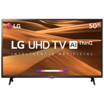 Smart TV 4K LED 50” LG 50UM7360PSA Wi-Fi - Inteligência Artificial Conversor Digital 3 HDMI