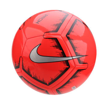 Bola de Futebol Campo Nike Pitch - Vermelho e Prata