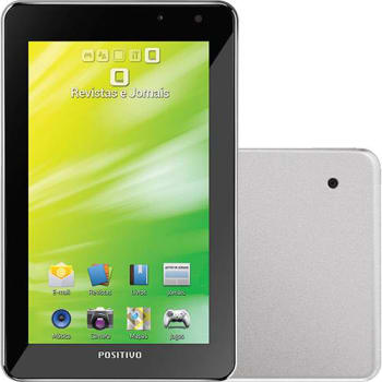 Tablet Positivo YPY 07FTB 16GB Wi-fi + 3G Tela 7" Android 4.0 Processador Cortex A9 1GHz - Prata