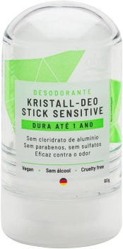 Desodorante Stick Kristall Sensitive -60g - Alva Naturkosmetik, Alva Naturkosmetik, Incolor, 60 Ml