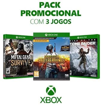 Box Games Metal Gear Survive + Playerunknown’s Battlegrounds  + Rise Of The Tomb Raider - Xbox One