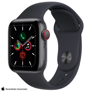 Smarthwatch Apple Watch SE 40mm GPS + Cellular Caixa de Alumínio Pulseira Esportiva Bivolt