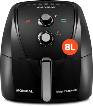 Fritadeira Sem Óleo Air Fryer 8L, Mondial, Preto, 1900W, 110V - AFN-80-FB