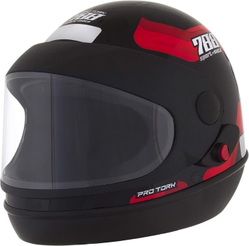  Pro Tork Capacete Sport Moto 788 56 Preto/Vermelho 