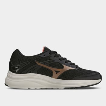 Tênis Mizuno Cometa Feminino - Preto+Laranja