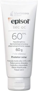 Protetor Solar Episol Sec OC Mantecorp Skincare FPS 60 60g