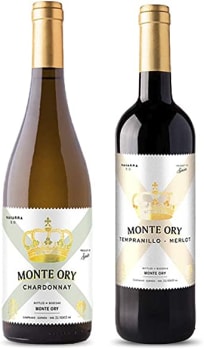 Kit com 2 Vinhos Espanhol Monte Ory Tinto e Branco D.O Navarra 2018