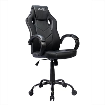 Cadeira Gamer Mymax MX0, Peso Suportado até 120Kg, Giratória, Preto - mgch-mx0/bk