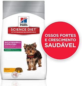 Ração Hill's Science Diet para Cães Filhotes - Raças Pequenas e Miniatura - 3kg