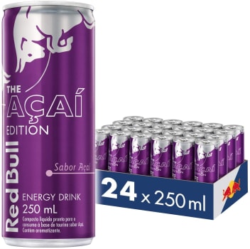 Energético Açaí Red Bull Energy Drink Pack com 24 Latas de 250ml