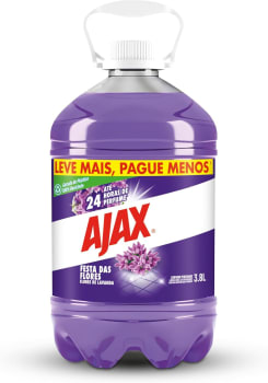 Ajax Limpador Festa Das Flores Lavanda 3 8L