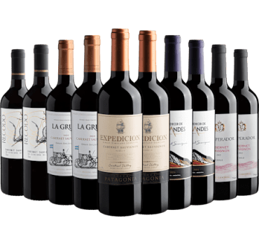 Kit Cabernets Sauvignons | 10 garrafas por R$27,90 cada