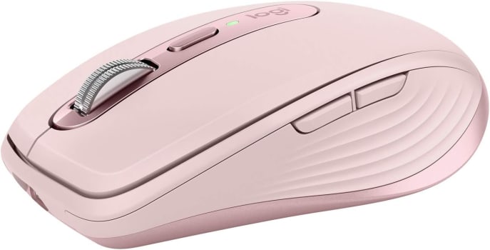 Mouse Sem Fio Logitech MX Anywhere 3, USB Unifying ou Bluetooth, Mac, iPad, PC, Linux, Chrome, Rosa