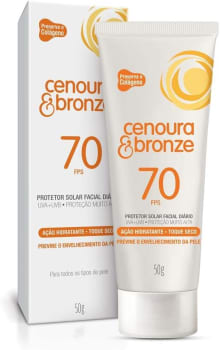 Protetor Solar Facial Cenoura e Bronze Fps70 - 50g